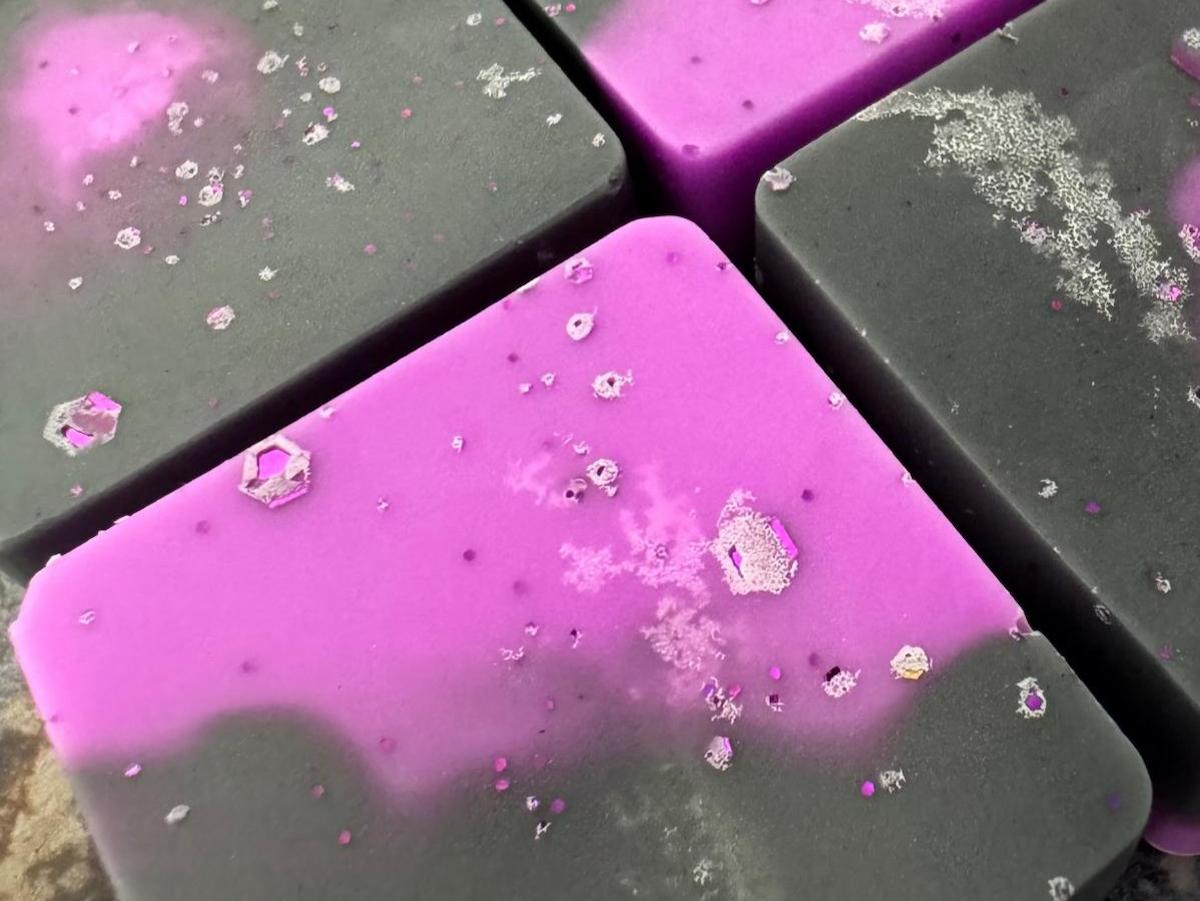 Traditional wax melts on a ceramic burner dish